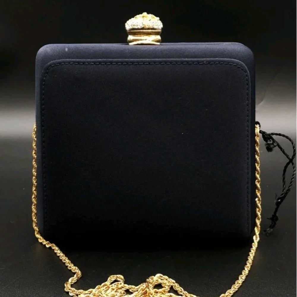 Elegant Blue and Gold Women's Valentina Bag - Picture 3 of 7